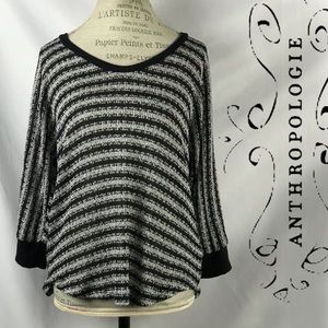 Anthropologie Splendid Striped Knit Blouse M